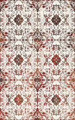 Kilim Pattern Rugs and Carpets for print with Grunge and distressed texture
