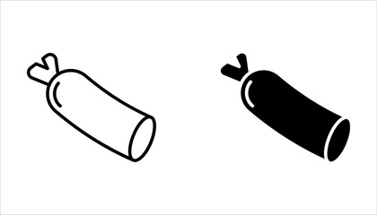 Sausage icon set vector illustration design element. Sausage icon Isolated on White Background.