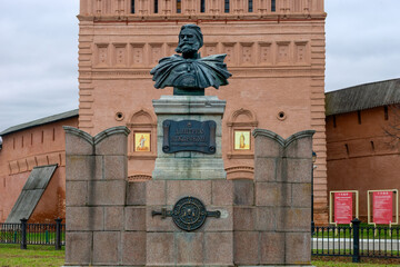 Monument to Dmitry Pozharsky. The city of Suzdal. Vladimir region, Russia