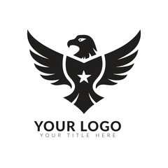 Obraz premium Eagle Bird Logo Vector Template. Business Logo Concept