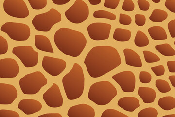 Abstract giraffe print pattern or giraffe skin texture vector illustration