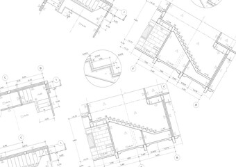 Floor plan designed building on the drawing.