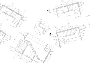Floor plan designed building on the drawing.