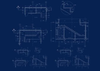 Floor plan designed building on the drawing.