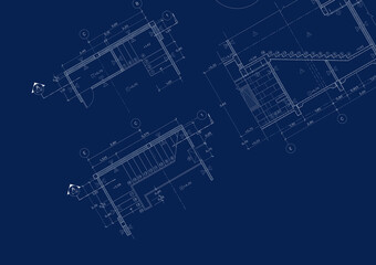 Floor plan designed building on the drawing.