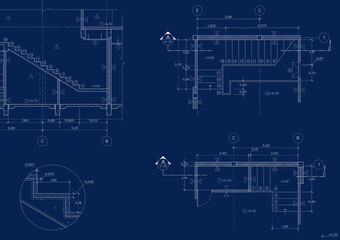 Floor plan designed building on the drawing.