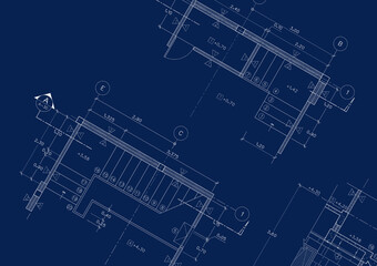 Floor plan designed building on the drawing.