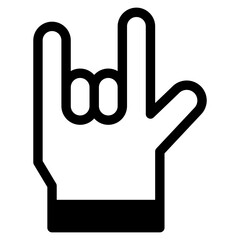 Vector Icon maloik, hand, hands and gestures, gestures, sign