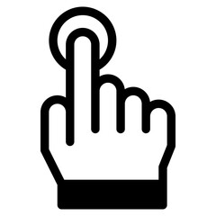 Vector Icon touch, hand, hands and gestures, gestures, sign