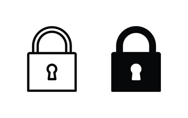 padlock icon, lock sign vector