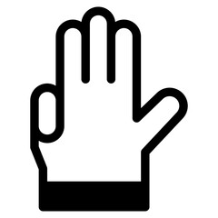 Vector Icon three, hand, hands and gestures, gestures, sign