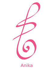 Fototapeta premium Reiki Symbol Anika