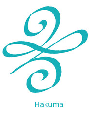 Obraz premium Reiki Symbol Hakuma