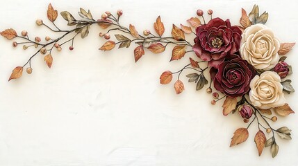 Elegant Floral Arrangement in Warm Tones