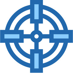 Vector Icon target, sniper, circular target, maps and location, looking
