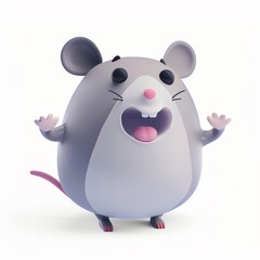 Naklejka premium in 3D style on a white background 