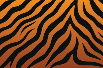 Tiger skin texture vector. Abstract tiger print pattern or tiger stripes pattern vector illustration.