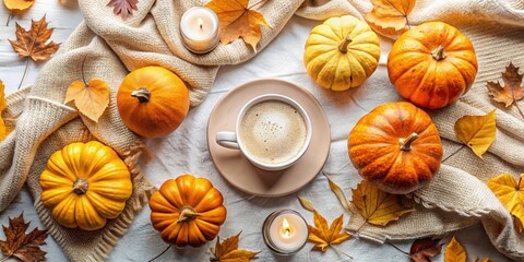 coffee and pumpkins