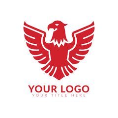 Obraz premium Eagle Bird Logo Vector Template. Business Logo Concept