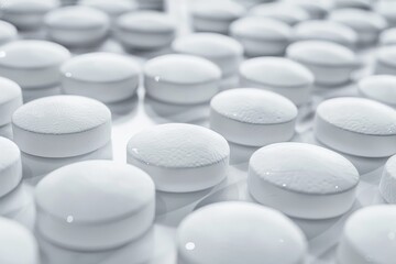 Panacea Tablet, Magic Pills for all Diseases Isolate on White