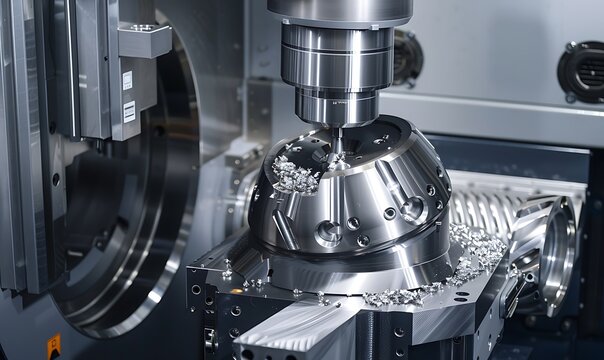 High-performance 5-axis CNC machining centre.