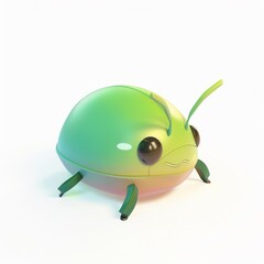 Bug in 3D style on a white background
