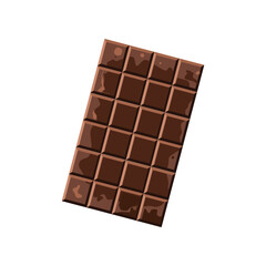 Hand-Drawn Chocolate Bars Illustration. Isolated Pieces of Chocolate for Confectionery Art and Design