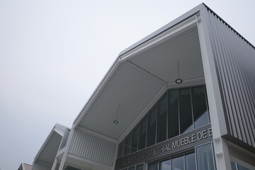 Fototapeta premium Industrial building in the suburbs