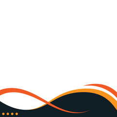 Business Wave Footer