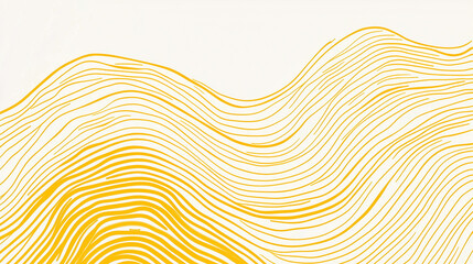 Drawing of minimal yellow line background. Illustration
