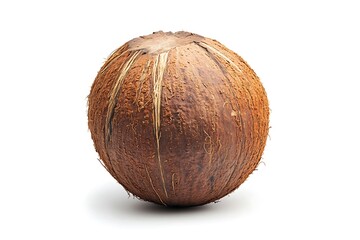Coconut isolated. Coconut on white background. Full depth of field. 
