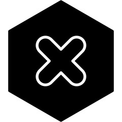 Obraz premium Vector Icon Cancel, check, delete, error, remove