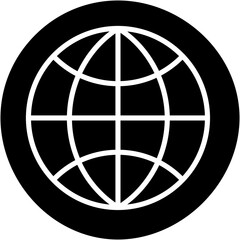 Vector Icon Globe global, world, network, wireless internet