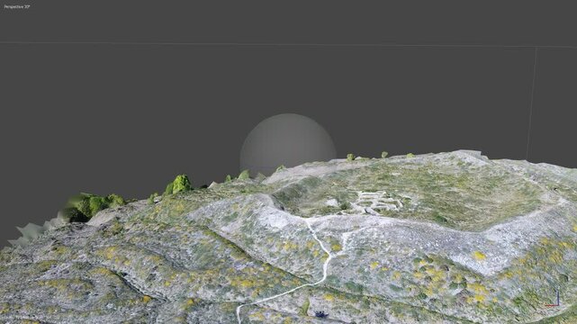 3D model of the ancient Celtic village.