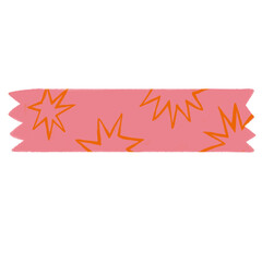 Star Burst Washi Tape Illustration