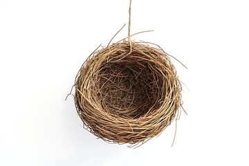 Obraz premium bird nest isolated on white background