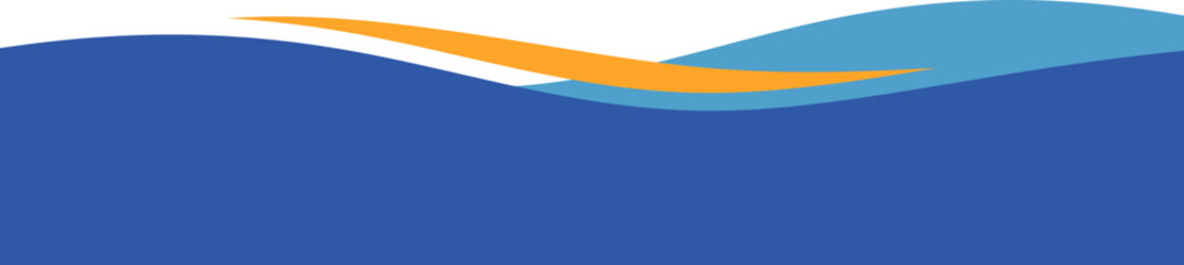 Business wave Footer