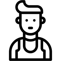 Vector Icon Sport, man, person, user, male