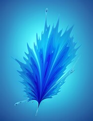 Animation Style Fluid abstract design with Blue gradient trendy blue, colorful wallpaper, Background  for post . Ai Generated