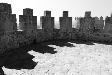 Architectural details of the walls of Avila city, Spain © SoniaBonet