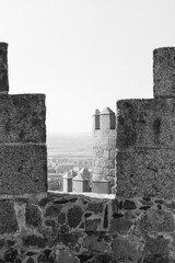 Architectural details of the walls of Avila city, Spain © SoniaBonet