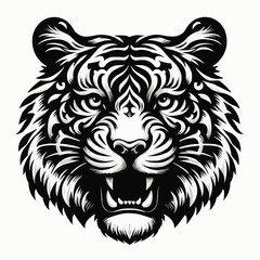 tiger head vector