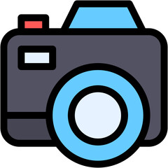 Vector Icon Camera, digital, dslr, photo, picture
