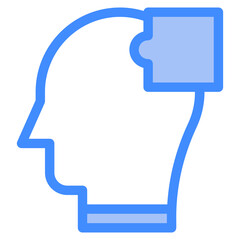 Vector Icon autism, mind, thought, user, human brain