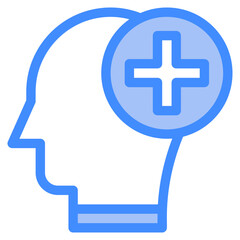 Vector Icon positive, mind, thought, user, human brain