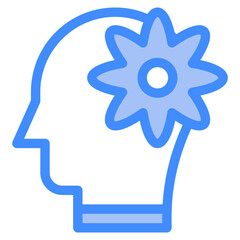 Vector Icon relax, mind, thought, user, human brain