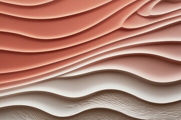 Unique Composition of Soft Coral Gradients and Textured Wave Patterns