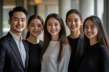 Team in performance review, office environment, feedback