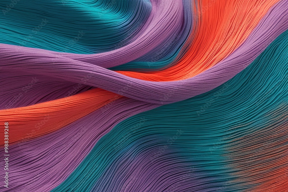 Poster captivating textured gradient view in rich teal, lavender, and coral with dynamic glowing color flow