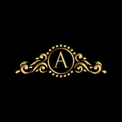 Luxury Monogram Fashion Logo Vector Illustration